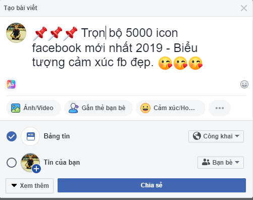 icon facebook - Trọn bộ 5000 icon facebook mới nhất 2019 - Biểu tượng cảm xúc fb đẹp