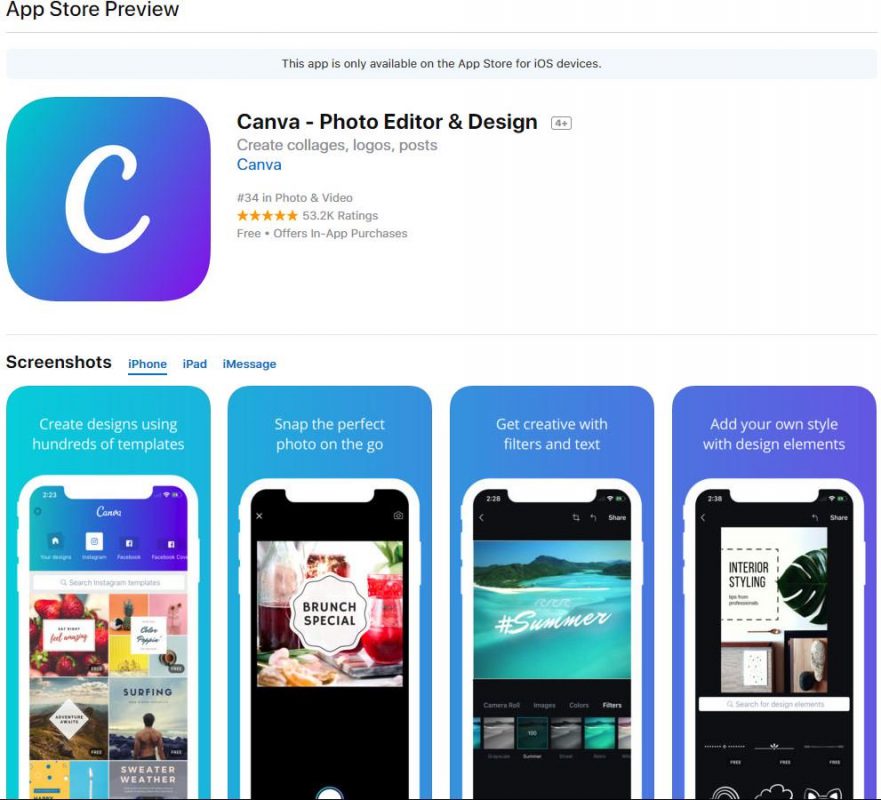 ios canva