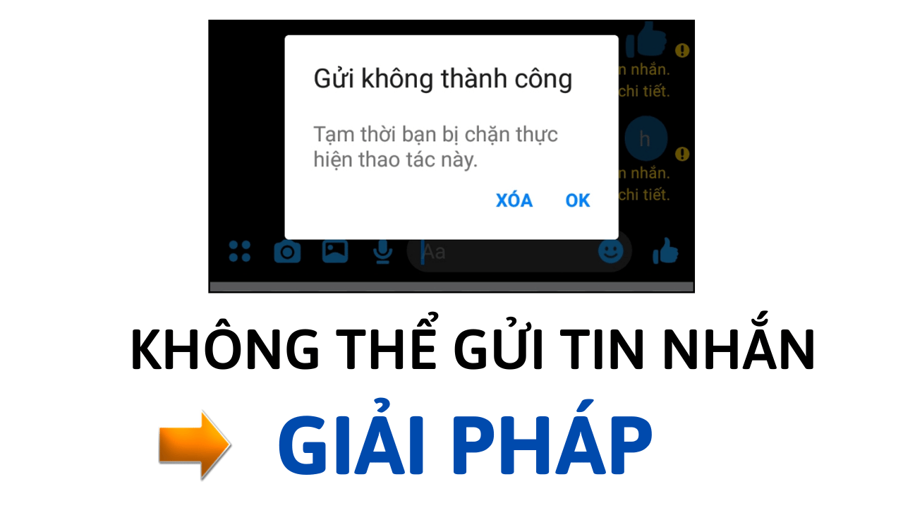 khong the gui tin nhan messenger