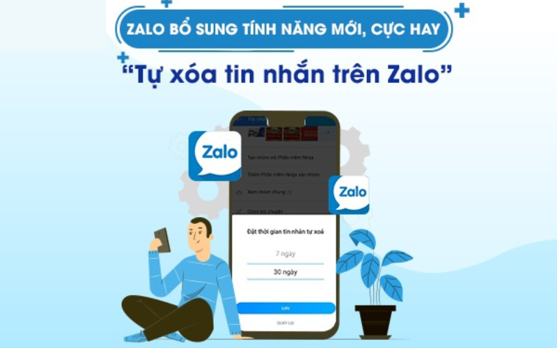 Chức năng tự xóa tin nhắn trên Zalo