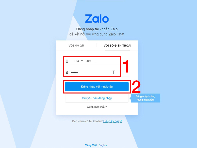 Cách đăng nhập Zalo shop trên điện thoại