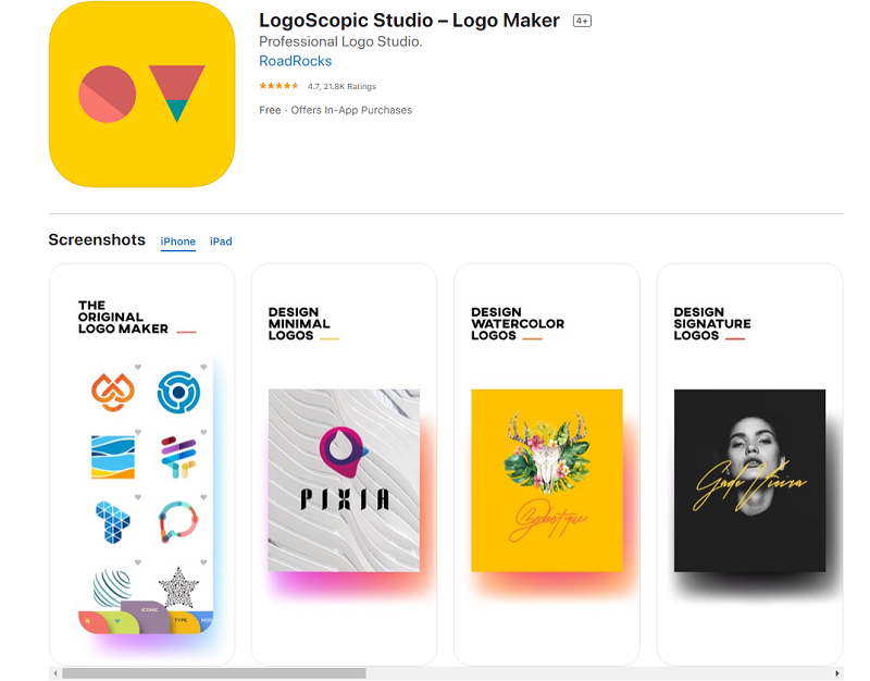 App làm logo trên điện thoại – LogoScopic Studio
