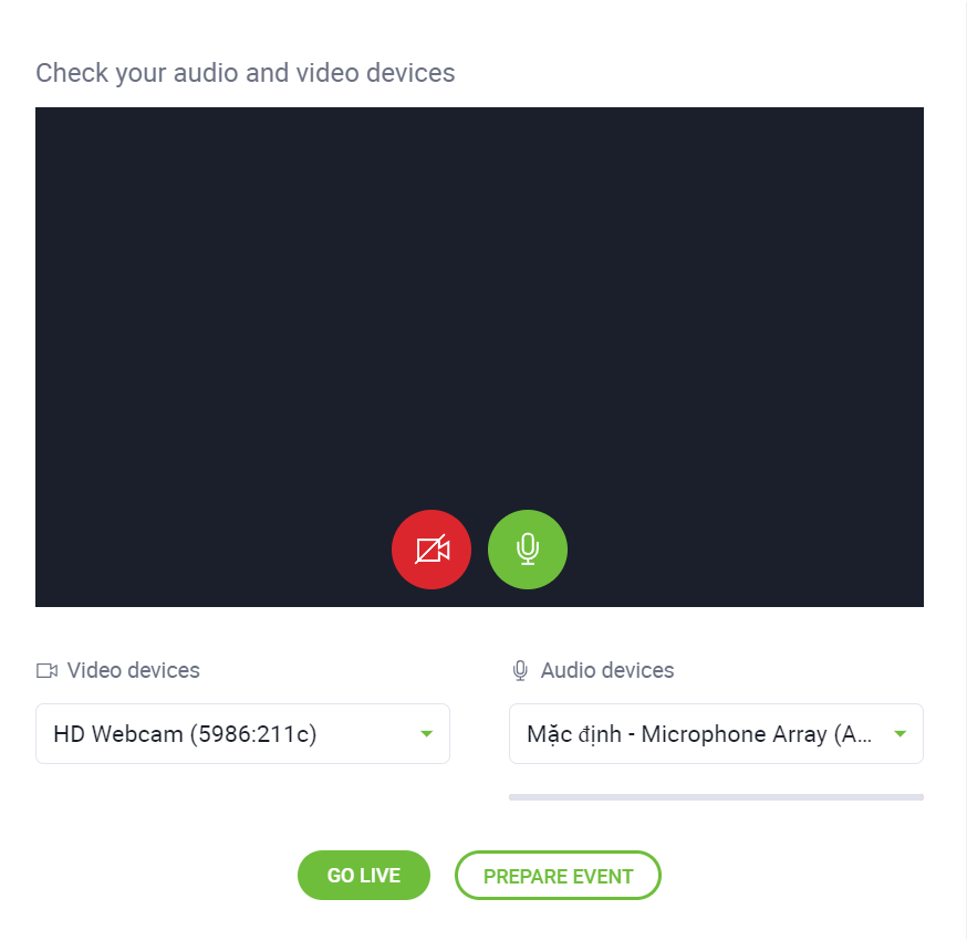 Check your audio