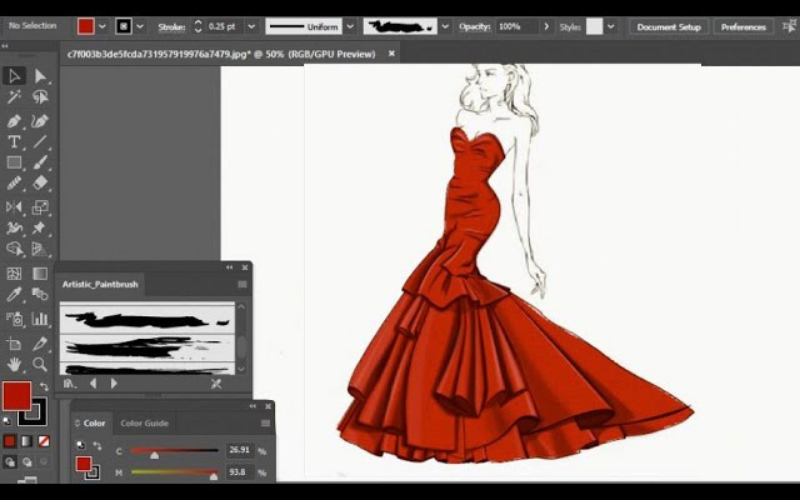 App thiết kế thời trang Adobe Illustrator