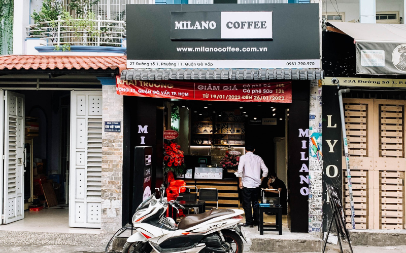 Cửa hàng nhượng quyền thương hiệu Milano ở Gò Vấp