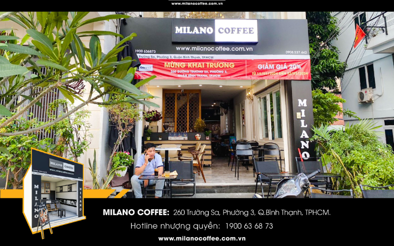 Nhượng quyền cafe Milano chi phí bao nhiêu