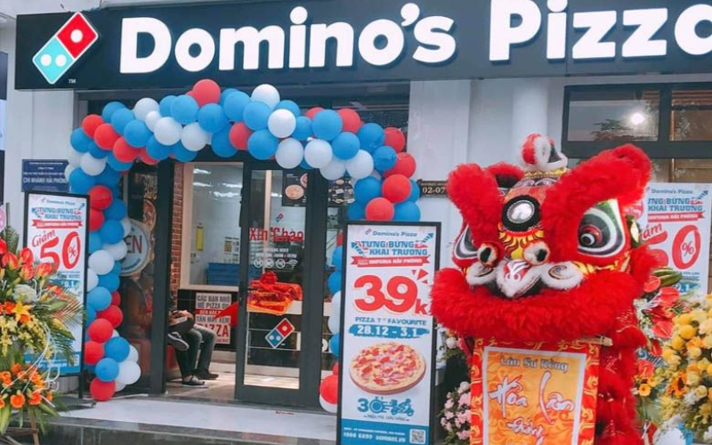 Cửa hàng nhượng quyền của thương hiệu Domino's Pizza